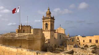 The Citadel and historic buildings in Victoria, Gozo