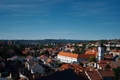 Red roofs and civic buildings in Pécs